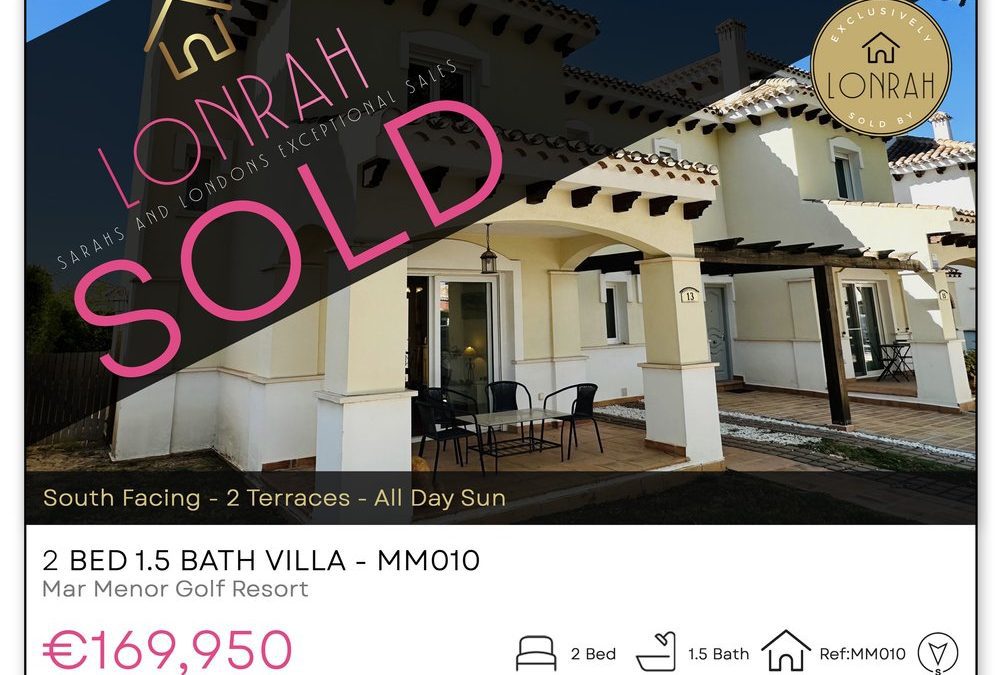 175 Lonrah Mar Menor Golf Resort Property LISTING MM010 SOLD
