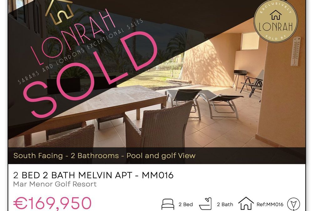 178 Lonrah Mar Menor Golf Resort Property LISTING MM016 SOLD