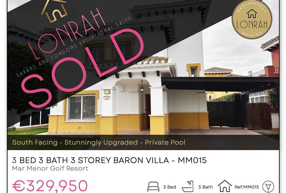 185 Lonrah Mar Menor Golf Resort Property LISTING MM015 SOLD