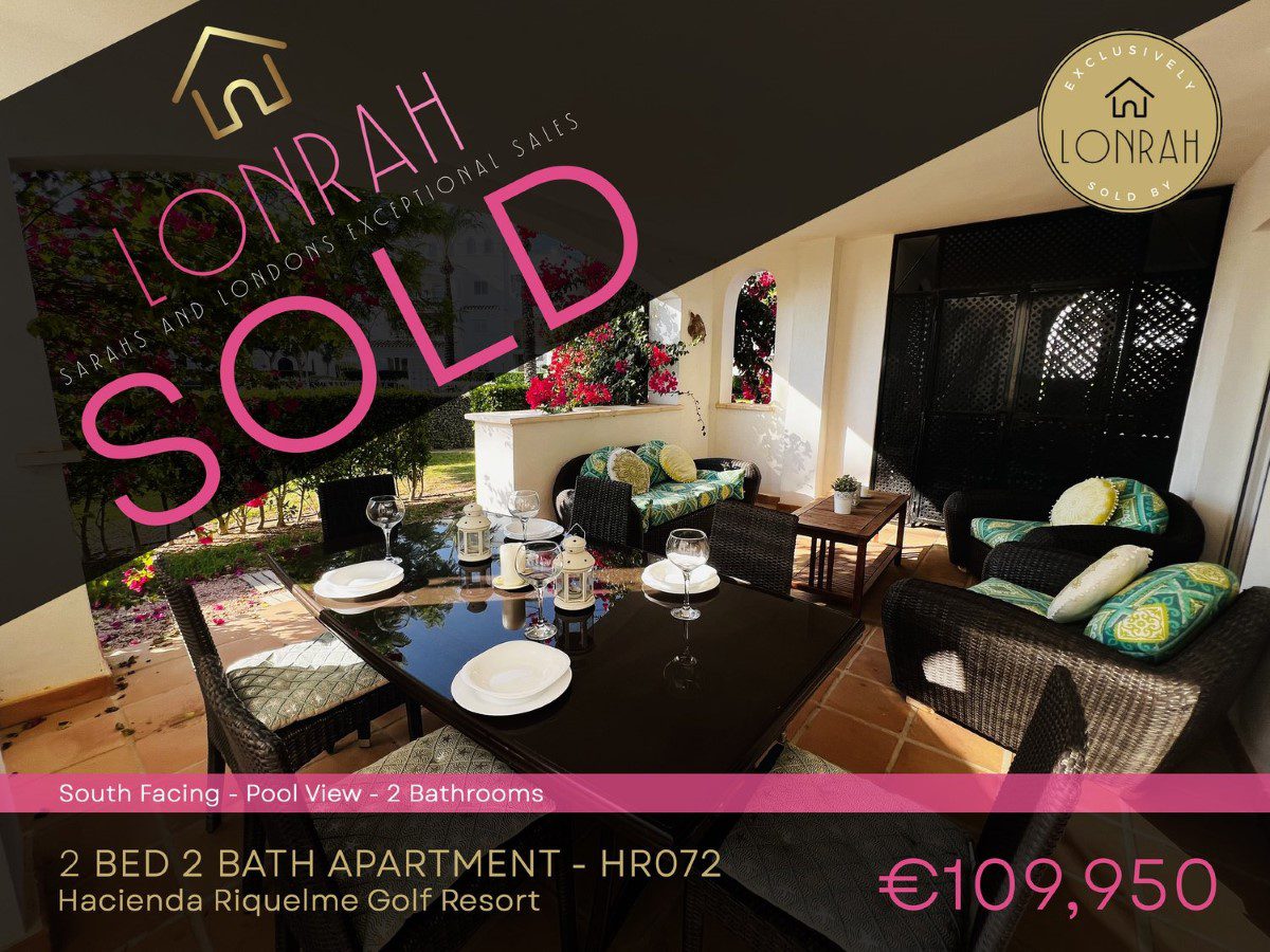 Lonrah Hacienda Riquelme Golf Resort HR072 SOLD Lonrah Hacienda Riquelme Golf Resort HR072 SOLD