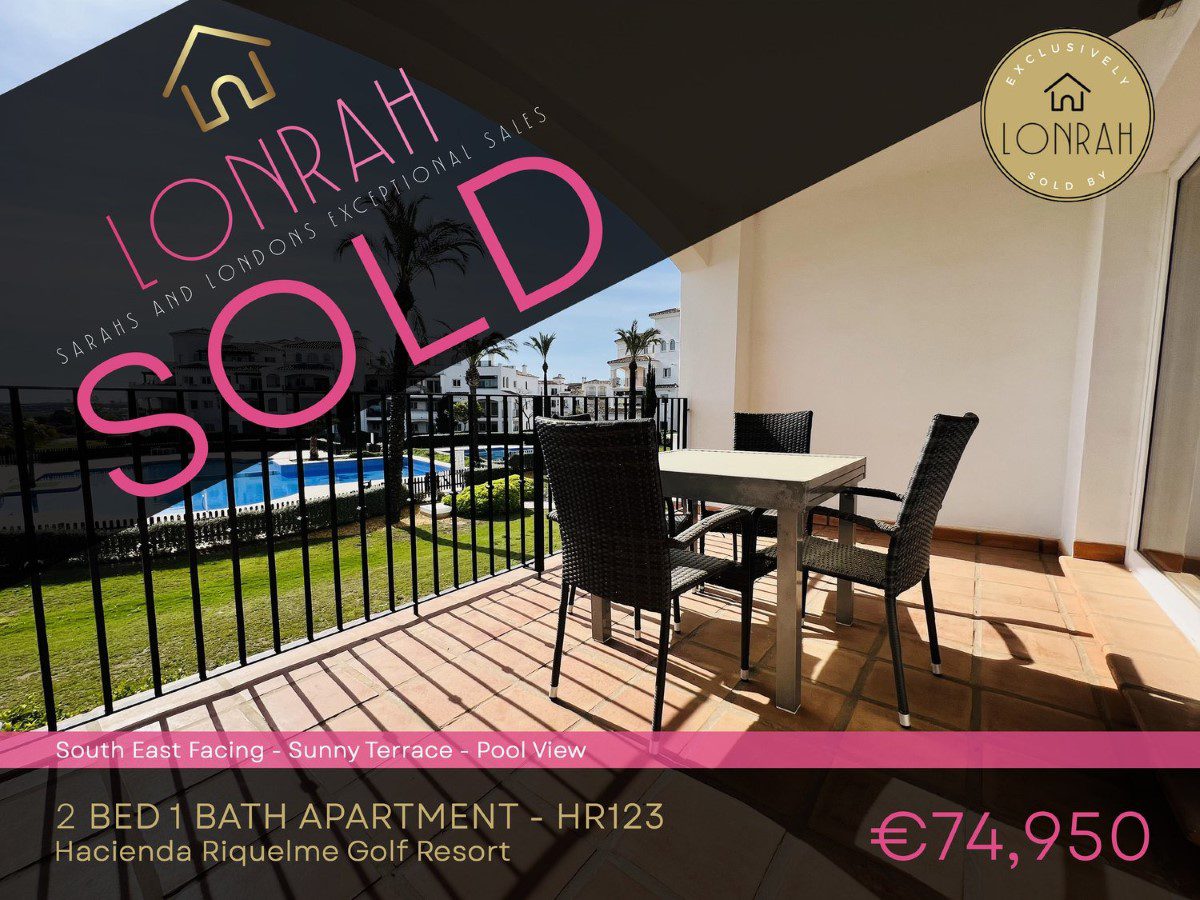 Lonrah Hacienda Riquelme Golf Resort HR123 SOLD