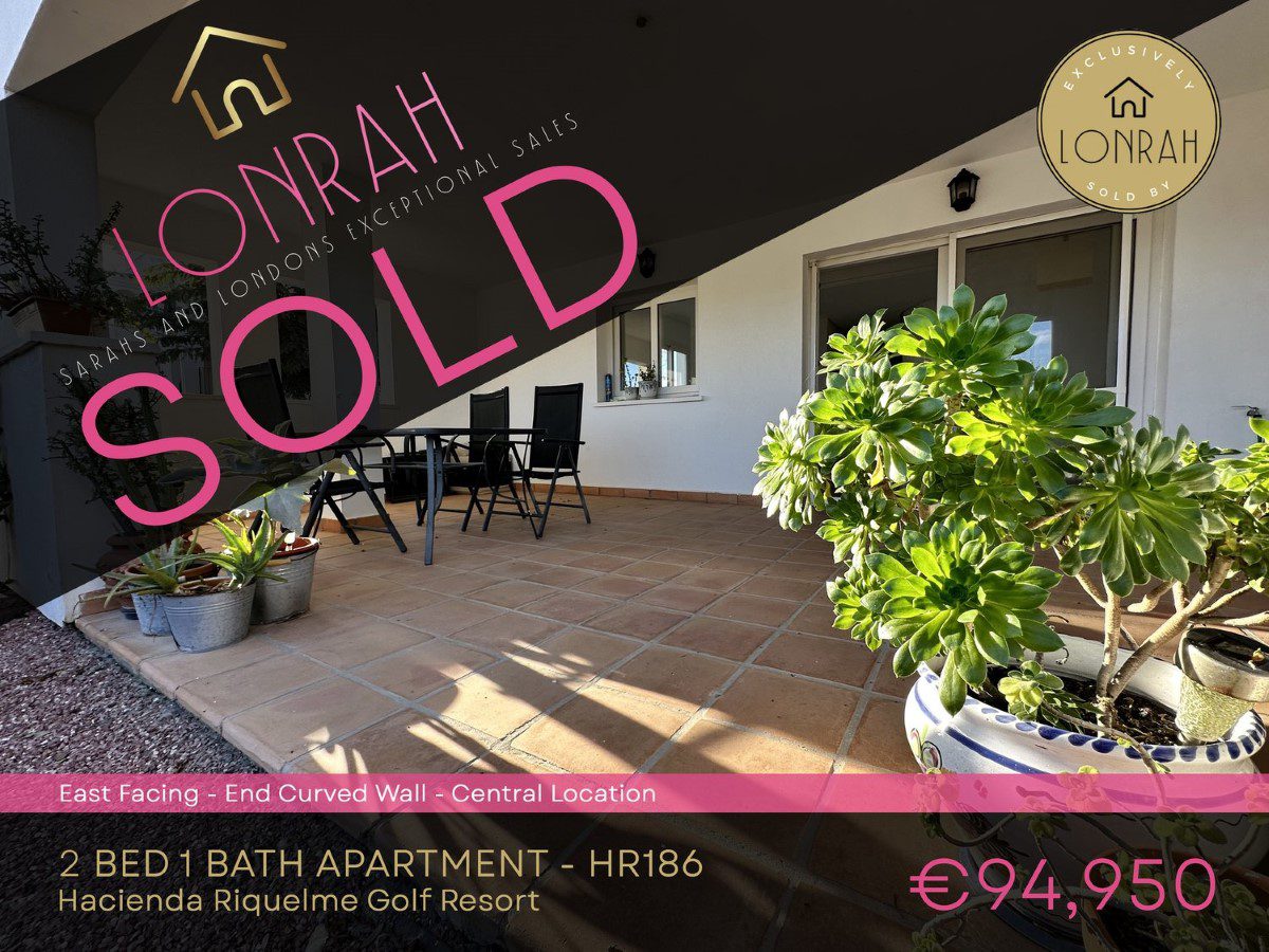 Lonrah Hacienda Riquelme Golf Resort HR186 SOLD