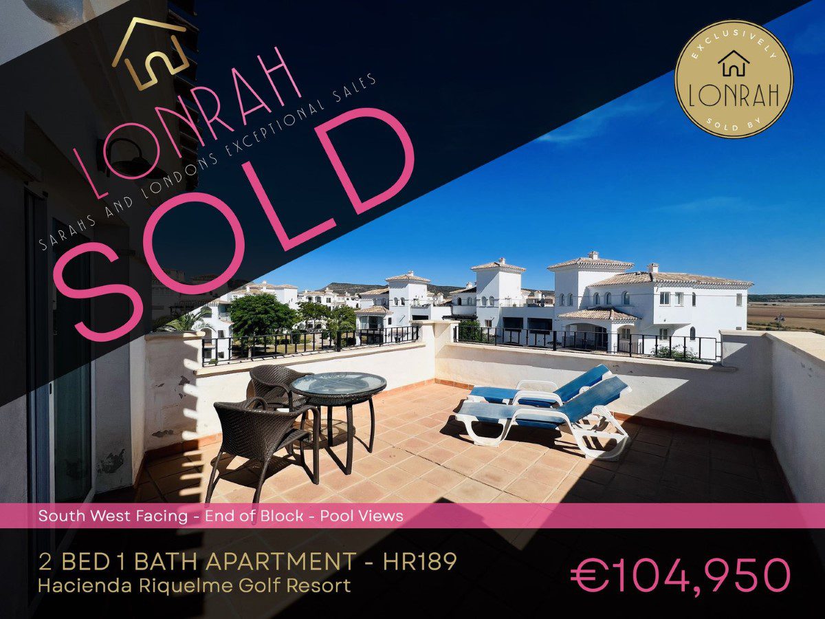 Lonrah Hacienda Riquelme Golf Resort HR189 SOLD Lonrah Hacienda Riquelme Golf Resort HR189 SOLD