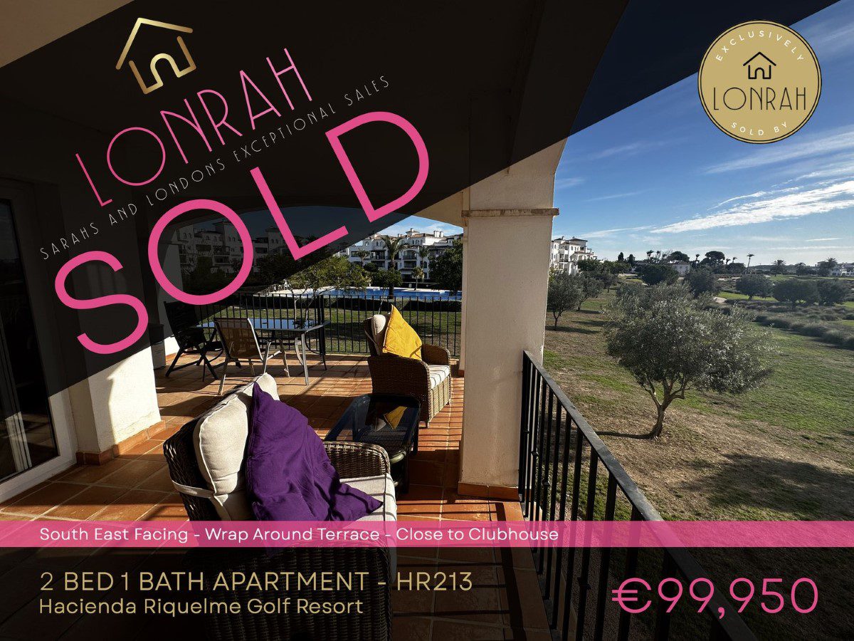 Lonrah Hacienda Riquelme Golf Resort HR213 SOLD Lonrah Hacienda Riquelme Golf Resort HR213 SOLD