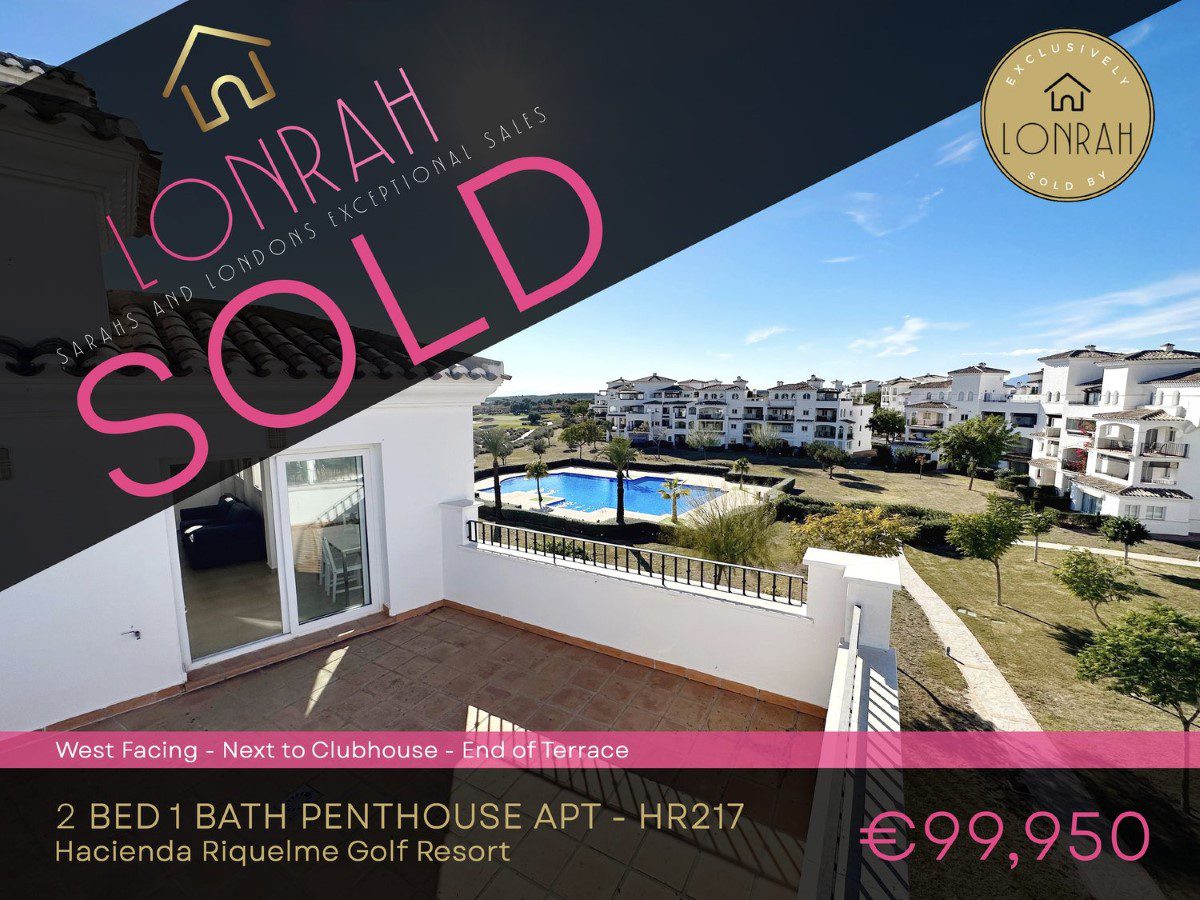 Lonrah Hacienda Riquelme Golf Resort HR217 SOLD Lonrah Hacienda Riquelme Golf Resort HR217 SOLD