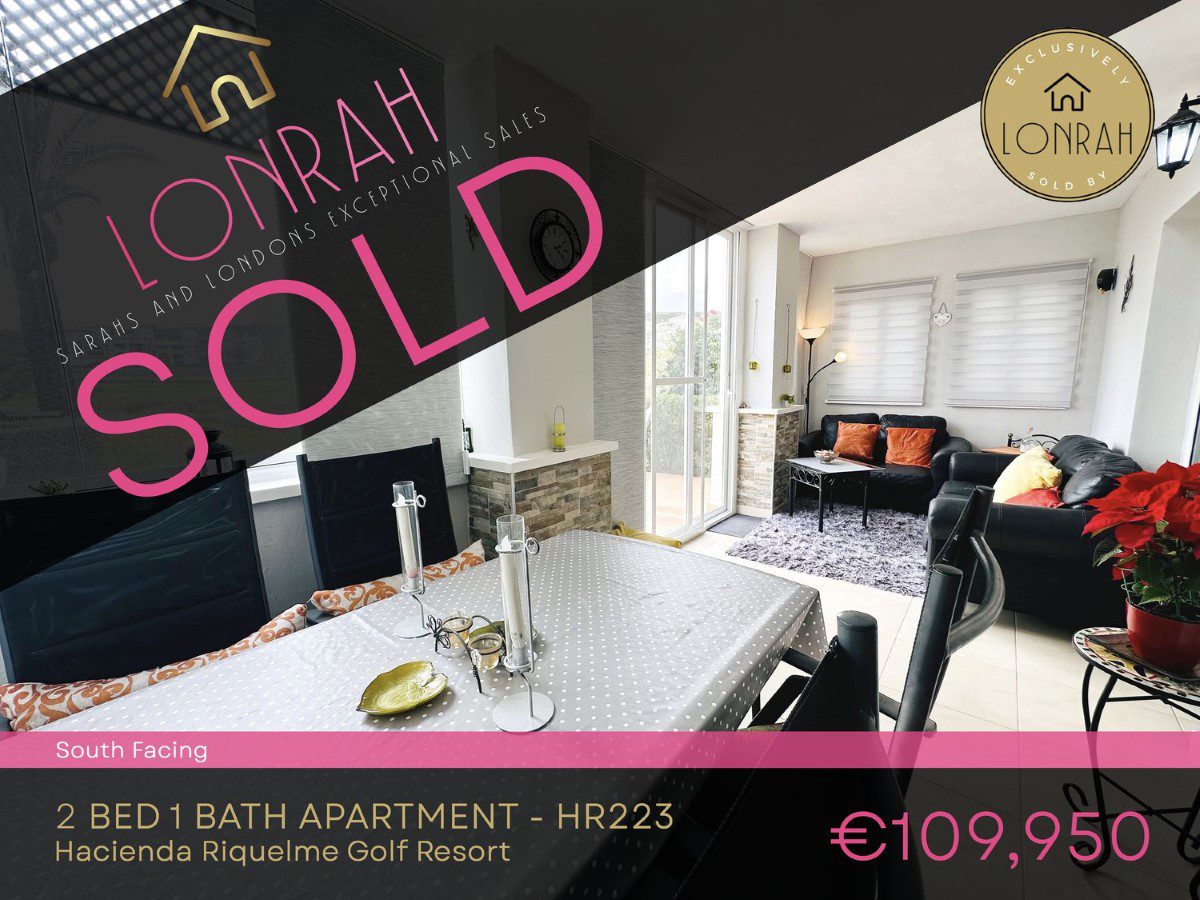 Lonrah Hacienda Riquelme Golf Resort HR223 SOLD Lonrah Hacienda Riquelme Golf Resort HR223 SOLD