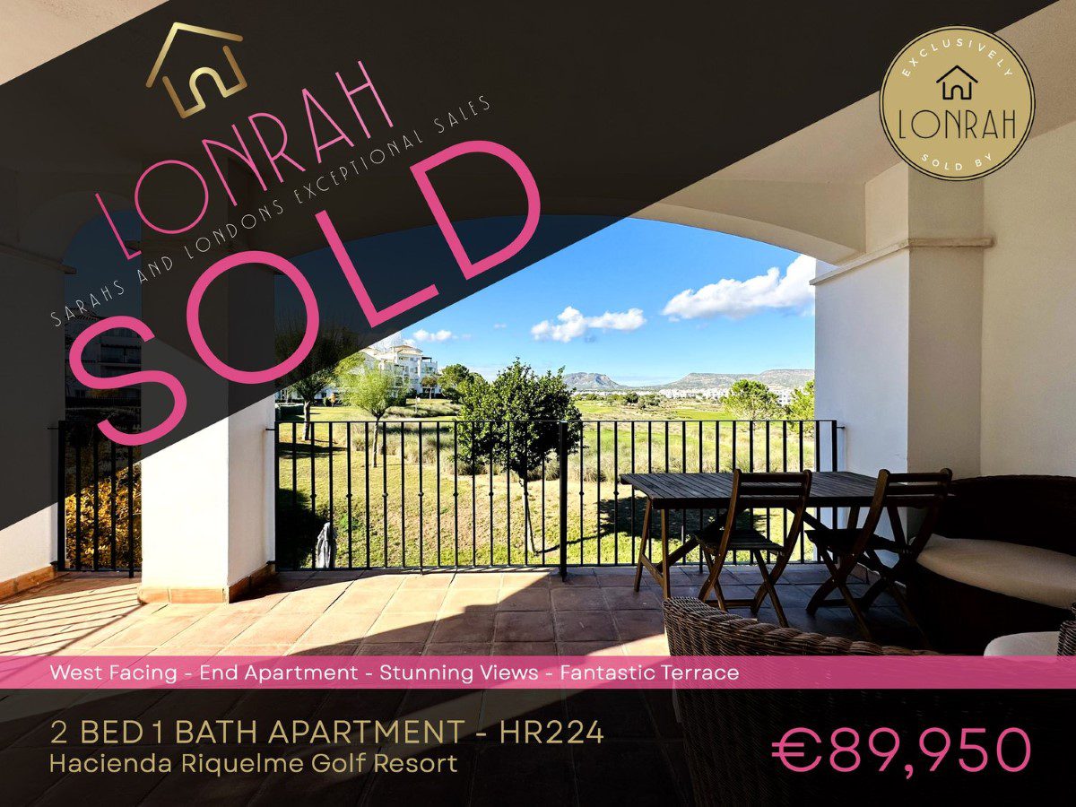 Lonrah Hacienda Riquelme Golf Resort HR224 SOLD