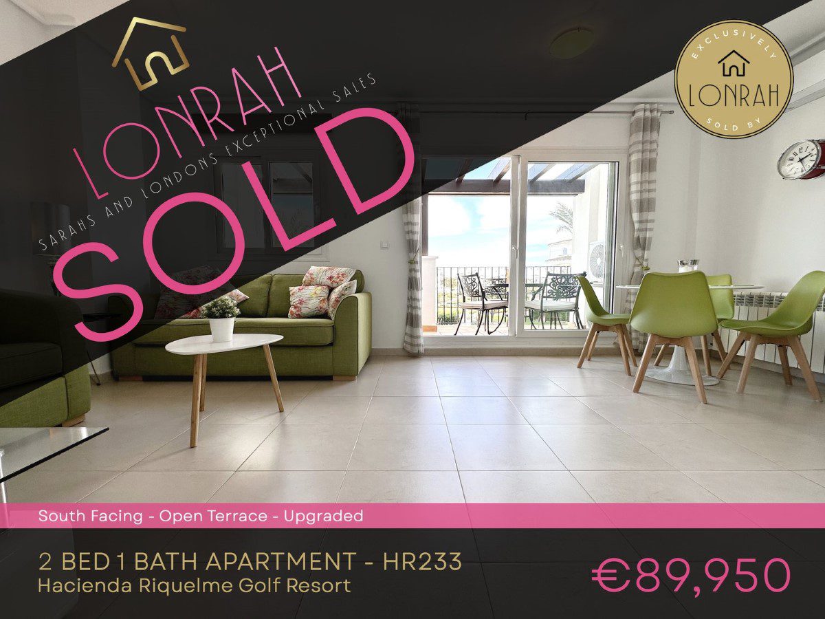 Lonrah Hacienda Riquelme Golf Resort HR233 SOLD Lonrah Hacienda Riquelme Golf Resort HR233 SOLD