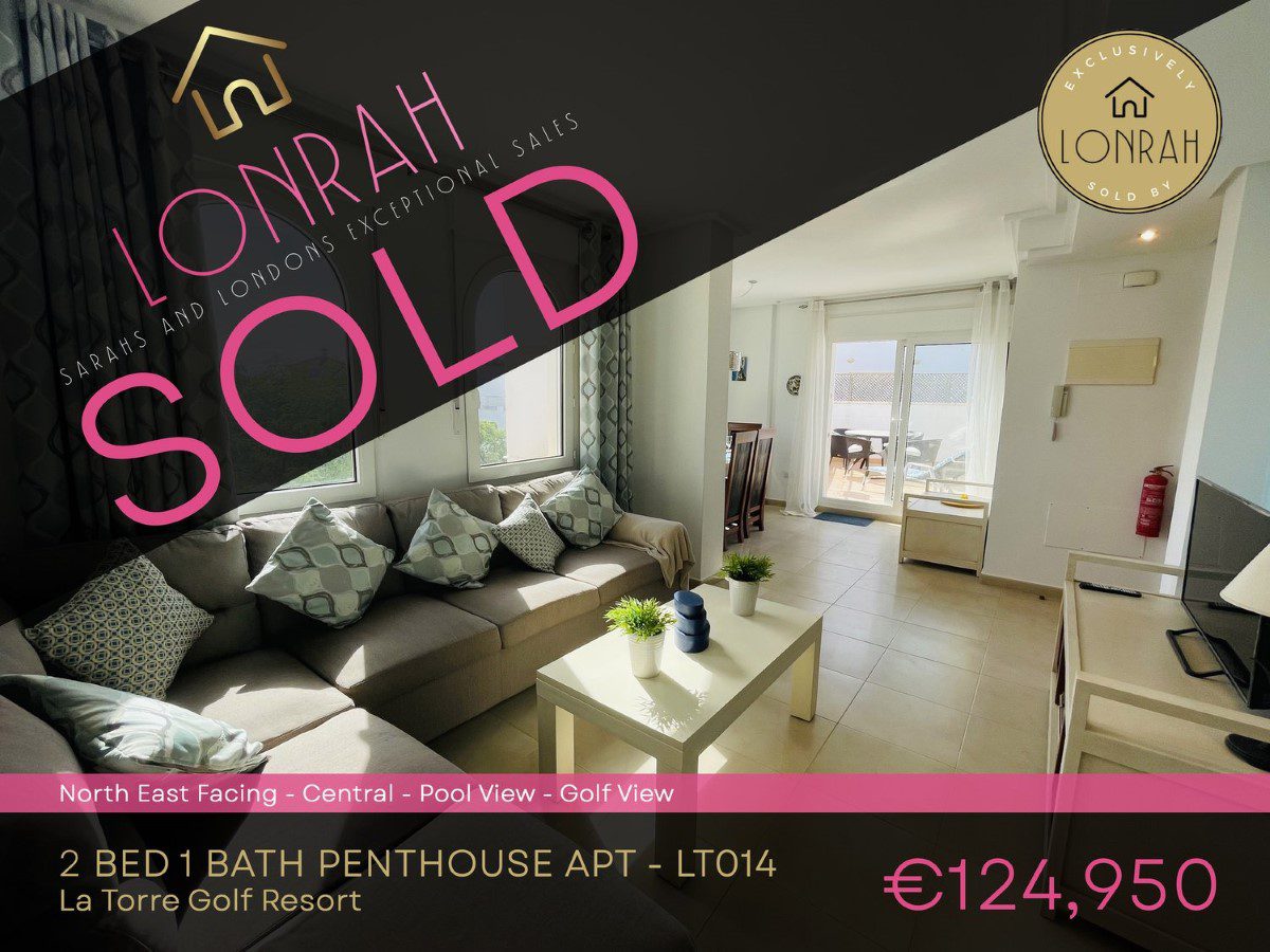 Lonrah La Torre Golf Resort Murcia LT014 SOLD Lonrah La Torre Golf Resort Murcia LT014 SOLD