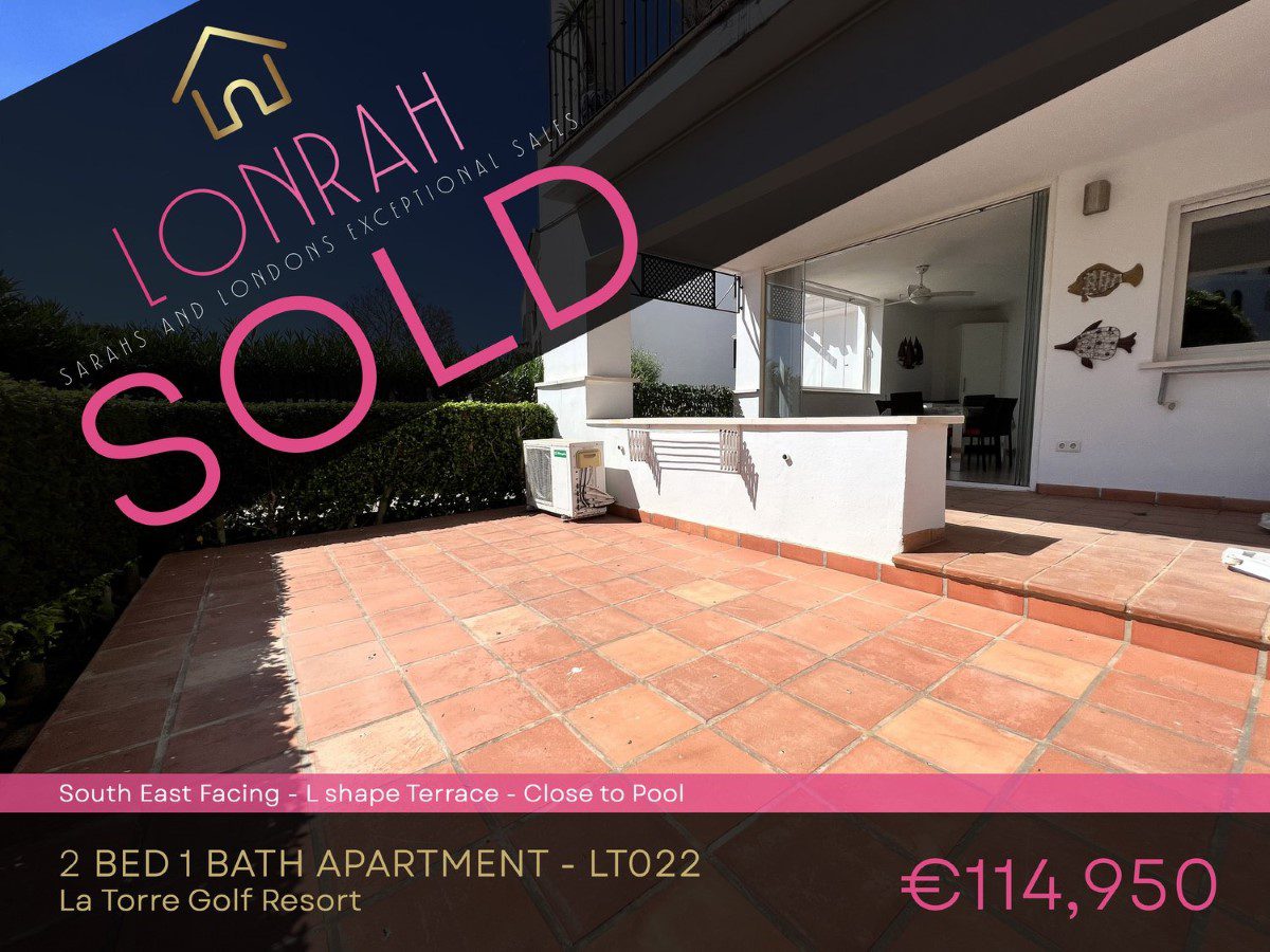 Lonrah La Torre Golf Resort Murcia LT022 SOLD Lonrah La Torre Golf Resort Murcia LT022 SOLD