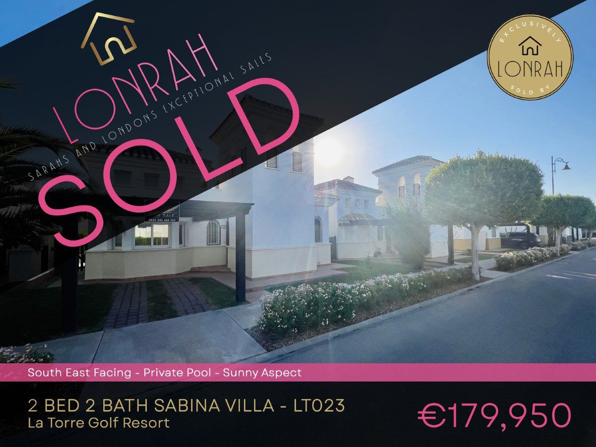 Lonrah La Torre Golf Resort Murcia LT023 SOLD Lonrah La Torre Golf Resort Murcia LT023 SOLD