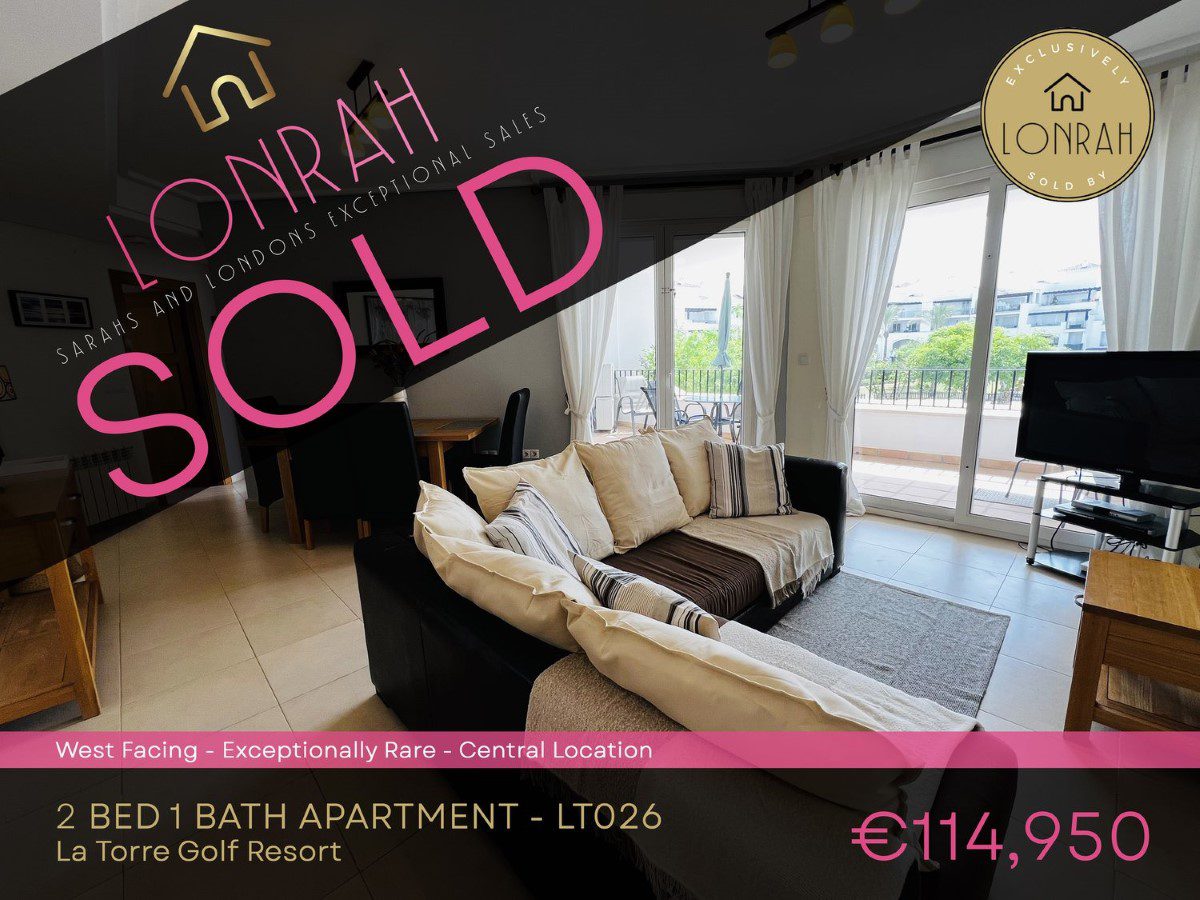 Lonrah La Torre Golf Resort Murcia LT026 SOLD Lonrah La Torre Golf Resort Murcia LT026 SOLD