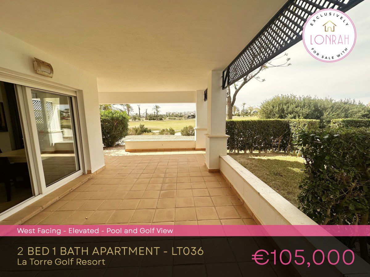 Lonrah La Torre Golf Resort Murcia LT036 La tORRE gOLF rESORT aPARTMENT - LT036 2 Bed 1 BATH