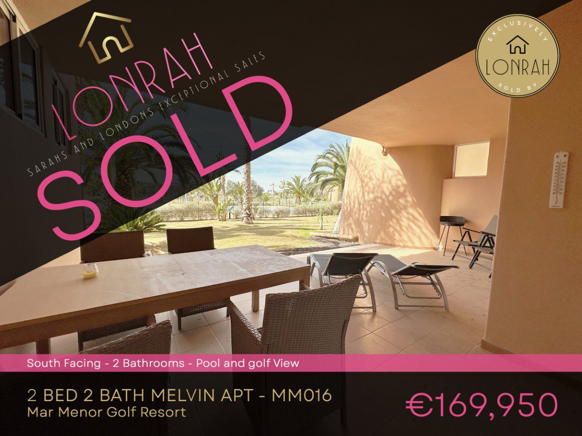Mar Menor Golf Resort Melvin Apartment - MM016 - Sold 