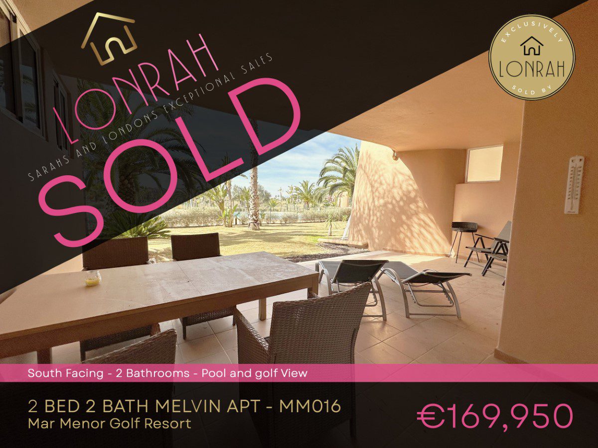 Lonrah Mar Menor Golf Resort Property MM016 SOLD.jp Mar Menor Golf Resort Melvin Apartment - MM016 - Sold