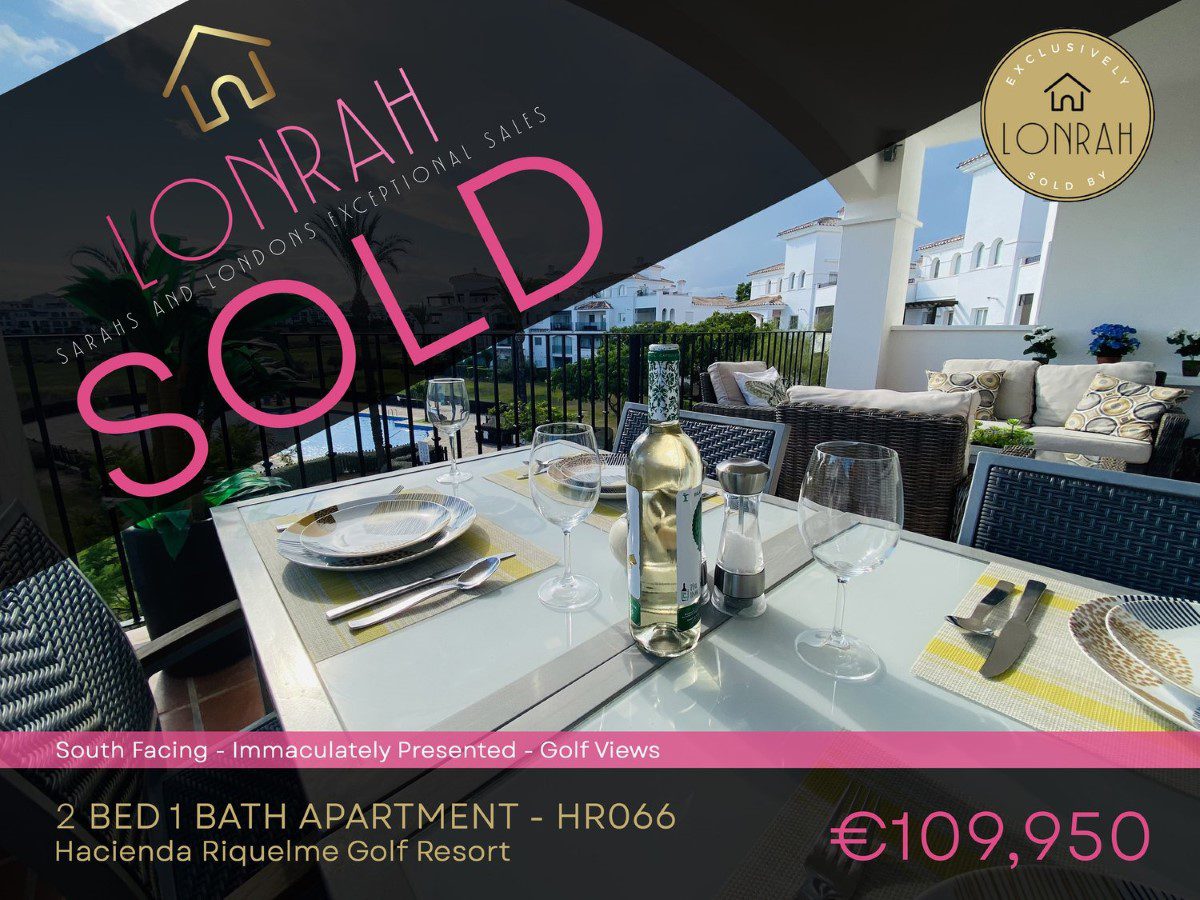 Property HR066 Lonrah Hacienda Riquelme Golf Resort HR066 SOLD Property HR066 Lonrah Hacienda Riquelme Golf Resort HR066 SOLD