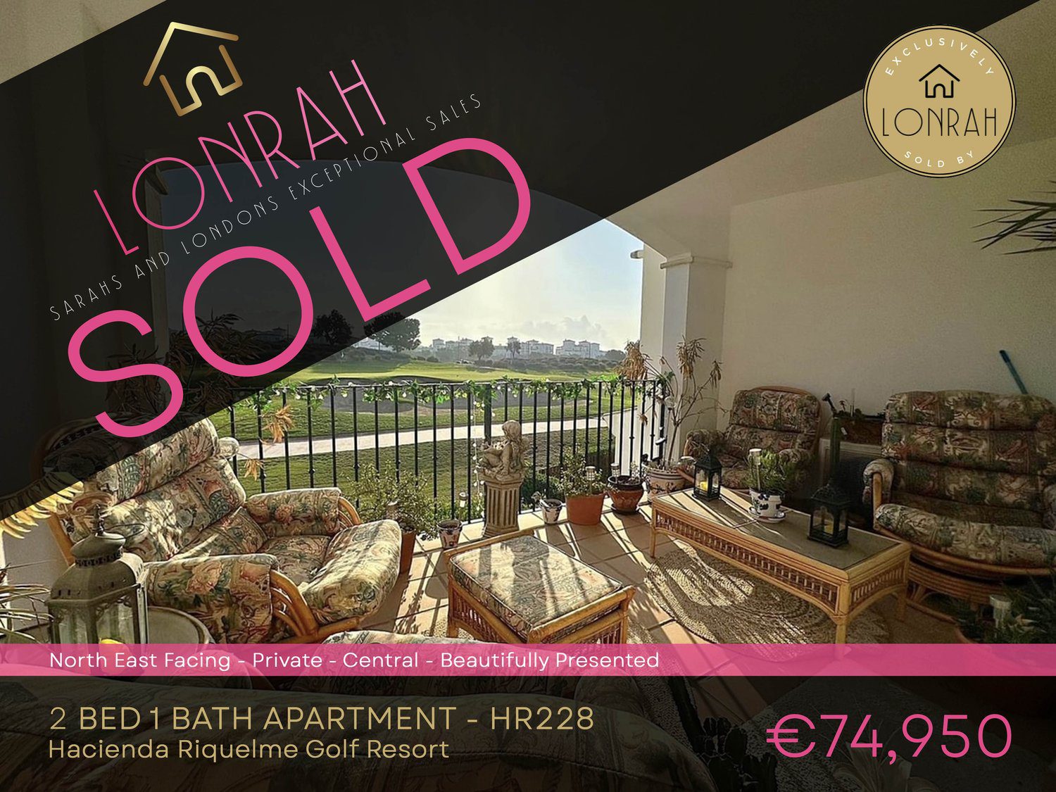 Lonrah Hacienda Riquelme Golf Resort HR228 SOLD Lonrah Hacienda Riquelme Golf Resort HR228 SOLD