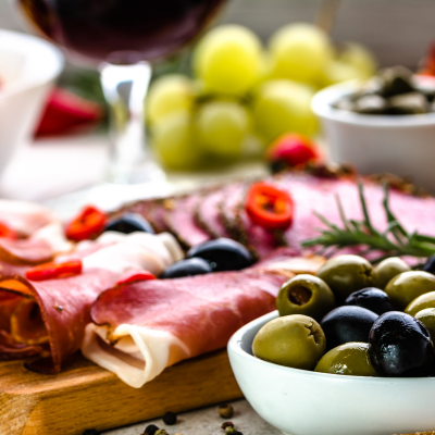 tapas spanish ham olives